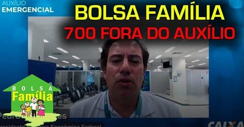 700 mil Beneficiários do Bolsa Família não irá receber o Auxílio Emergencial