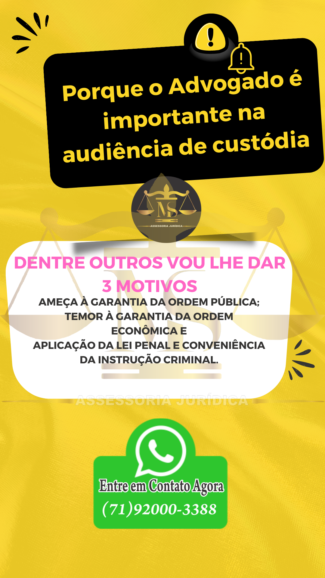 Porque o Advogado é importante na audiência de custódia 